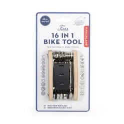KIKKERLAND 16-in-1 Bike Tool -Kikkerland 16 in 1 bike tool packaging