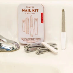 Travel Nail Kit 4-Pieces Set By Kikkerland -Kikkerland CD142 000 003