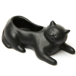 KIKKERLAND Cosmo The Black Cat Planter