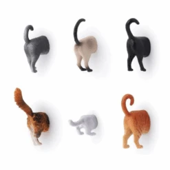 KIKKERLAND Cat Butt Magnets Set Of 6