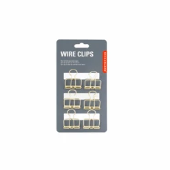 KIKKERLAND Gold Wire Clips Set Of 6