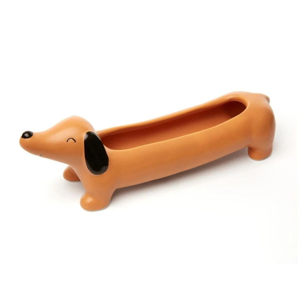 KIKKERLAND DAISY THE DACHSHUND PLANTER 1 KIKKERLAND DAISY THE DACHSHUND PLANTER