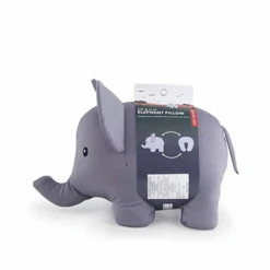 Kikkerland Grey Zip And Flip Elephant Shape Decorative Pillow - 2 Pieces