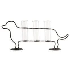 KIKKERLAND Doggy Triple Tube Vase