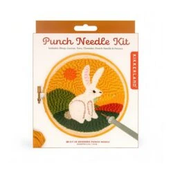 KIKKERLAND Hare Punch Needle -Kikkerland hare punch needle packaging