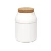 KIKKERLAND Ceramic Grinder & Jar | White