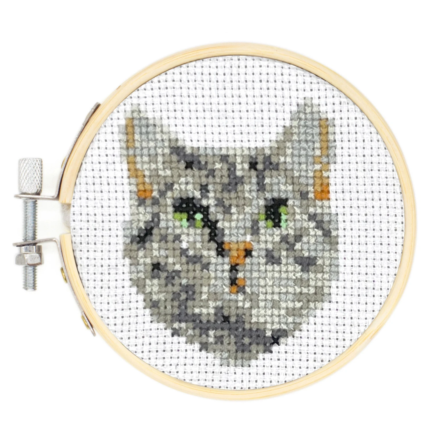 KIKKERLAND Mini Cross Stitch Embroidery Kit Cat 1 KIKKERLAND Mini Cross Stitch Embroidery Kit Cat