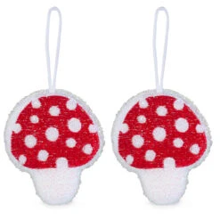 KIKKERLAND Mushroom Scrub Sponges Set Of 2