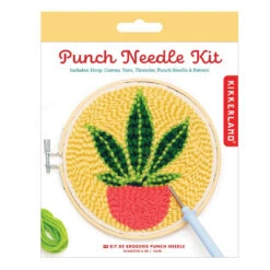 KIKKERLAND Plant Punch Needle Kit -Kikkerland plant punch needle kit packaging