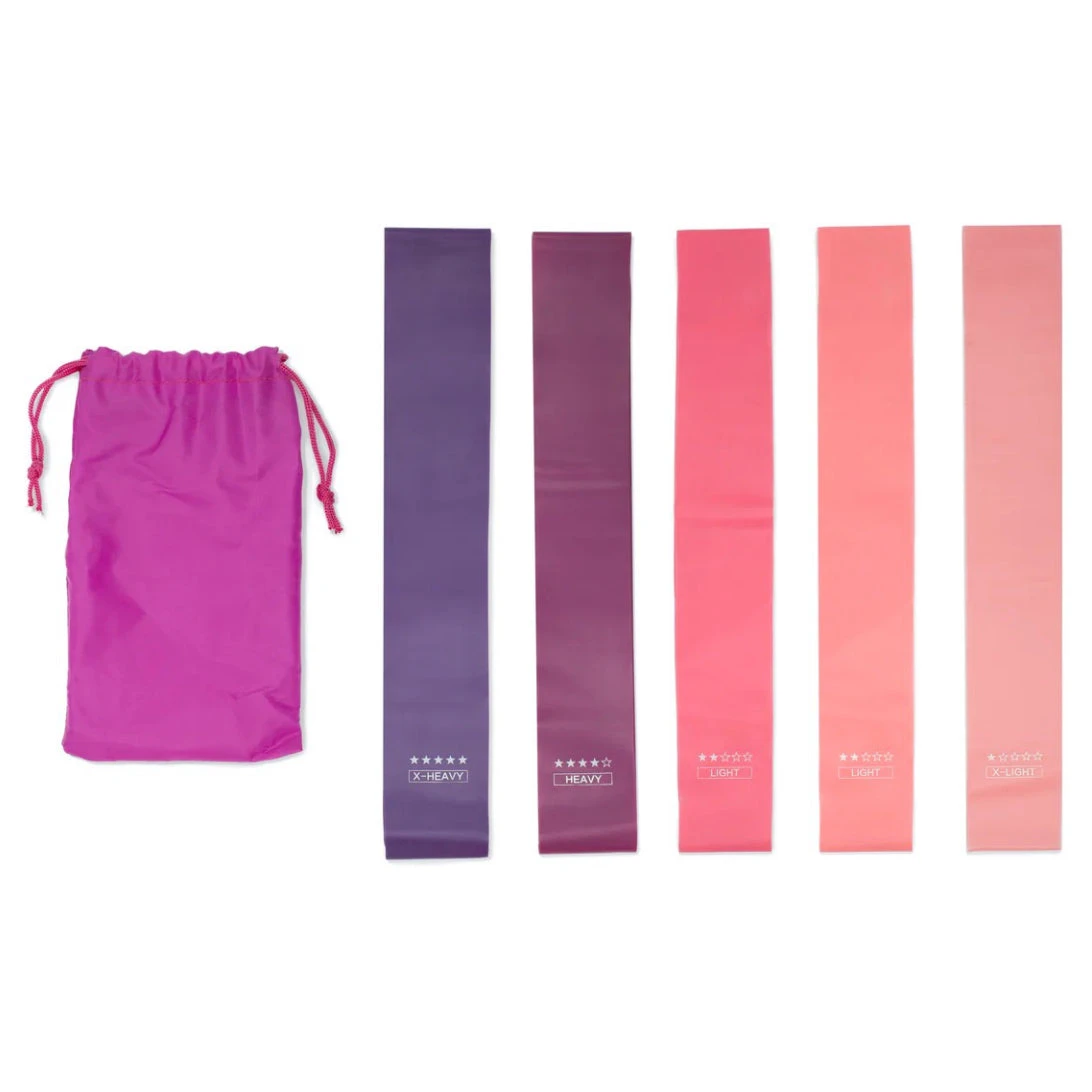 KIKKERLAND Resistance Bands Set Of 5 1 KIKKERLAND Resistance Bands Set Of 5