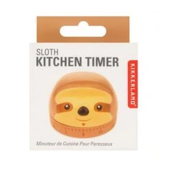 KIKKERLAND Sloth Kitchen Timer -Kikkerland sloth kitchen timer packaging