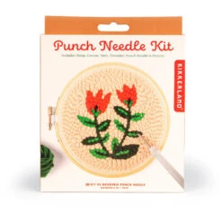KIKKERLAND Tulips Punch Needle Kit -Kikkerland tulips punch needle kit packaging