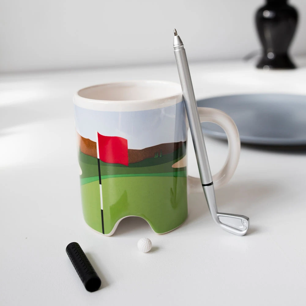 Kikkerland Golf Putter Mug - White 4 Kikkerland Golf Putter Mug - White - Image 4