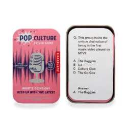 Kikkerland Pop Culture Trivia Tin