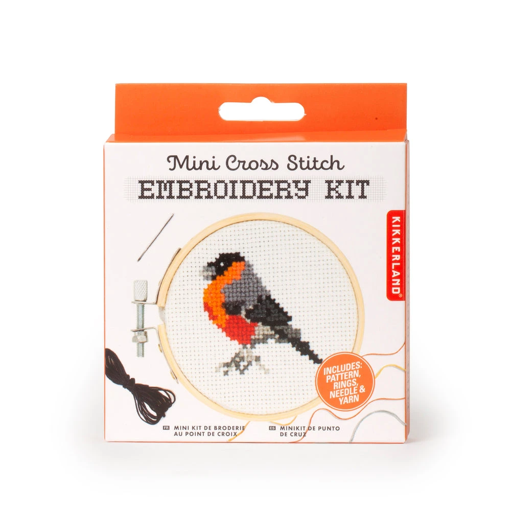 Kikkerland Cross Stitch Kit - Bird 4 Kikkerland Cross Stitch Kit - Bird - Image 4