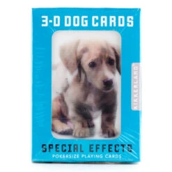 Kikkerland Playing Cards Dogs 3D