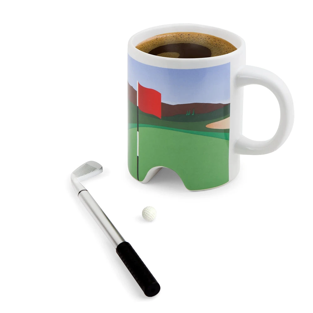 Kikkerland Golf Putter Mug - White 2 Kikkerland Golf Putter Mug - White - Image 2
