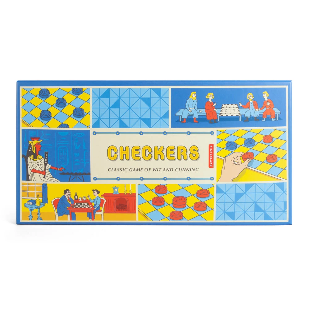 Kikkerland Checkers Board Game 2 Kikkerland Checkers Board Game - Image 2