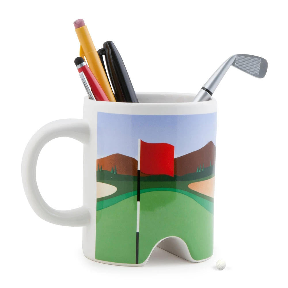 Kikkerland Golf Putter Mug - White 1 Kikkerland Golf Putter Mug - White