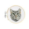 Kikkerland Mini Cross Stitch Embroidery Kit - Cat