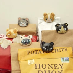 Kikkerland Cat Bag Clips Set - 6 Pack -Kikkerland a3d456c7f0ebd83c631799e4d887959a2c24611f square3068948 3