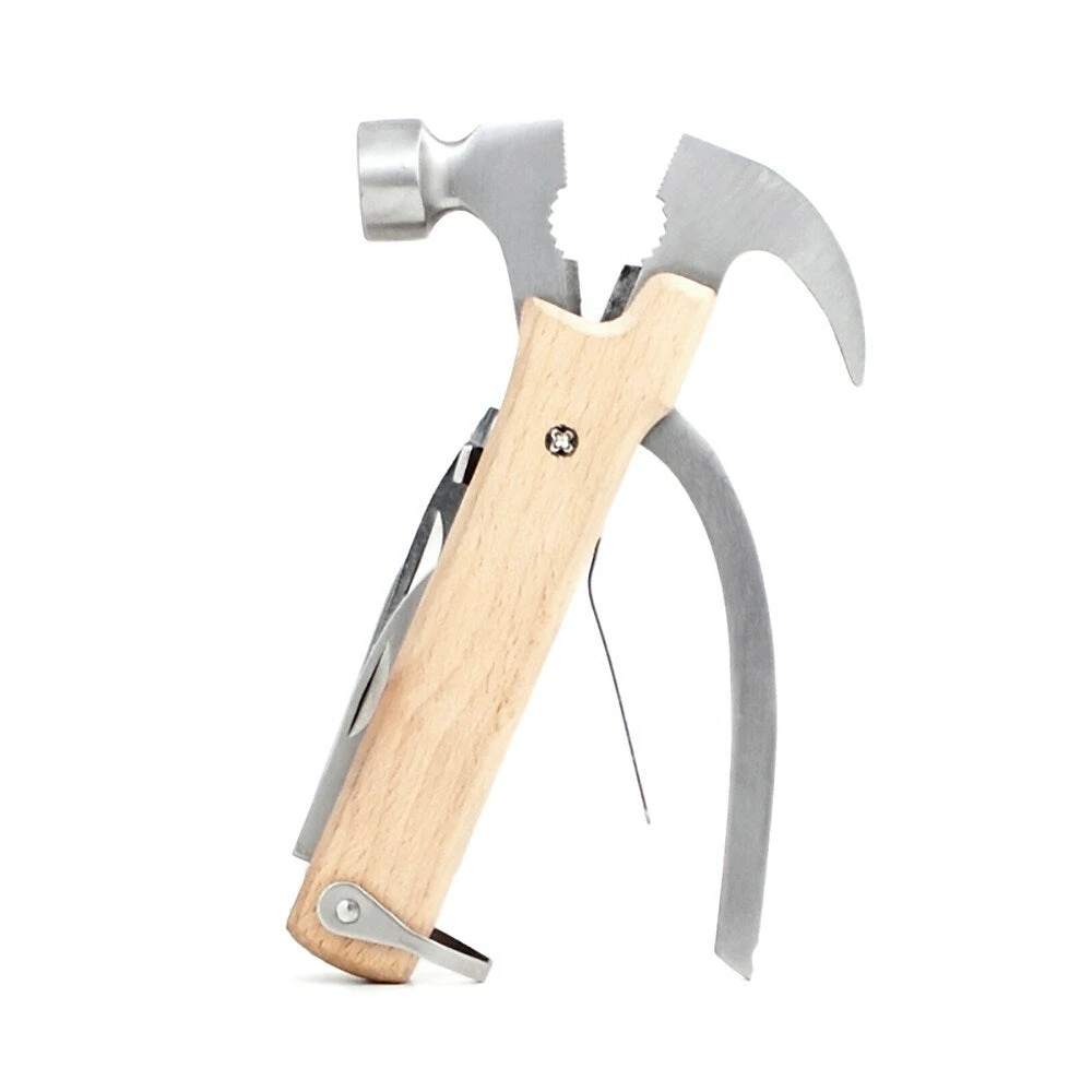 Kikkerland Wood Multi Function Hammer Tool 3 Kikkerland Wood Multi Function Hammer Tool - Image 3