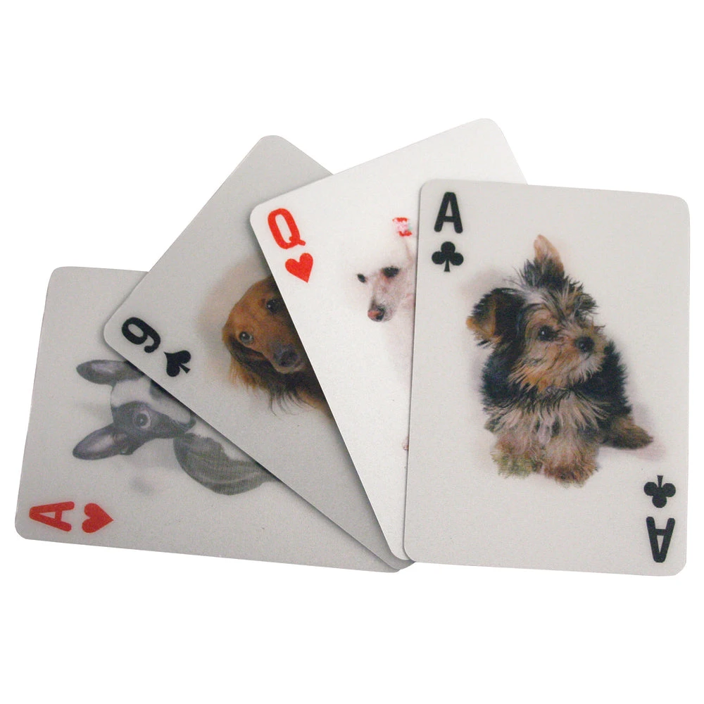 Kikkerland Playing Cards Dogs 3D 2 Kikkerland Playing Cards Dogs 3D - Image 2
