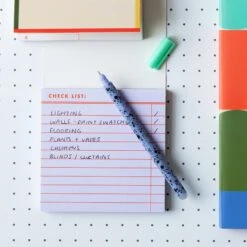 KIKKERLAND Inkerie Sticky Note Memo Pads -Kikkerland inkerie sticky note memo pads on table