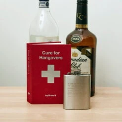 Kikkerland -Kikkerland kikkerland flasks hair of the dog stainless steel flask 42537156509978