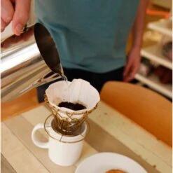 KIKKERLAND Brass Collapsible Coffee Dripper -Kikkerland kikkerland kitchen kikkerland brass collapsible coffee dripper 14476978290772