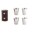 KIKKERLAND Shot Glasses With Leather Case