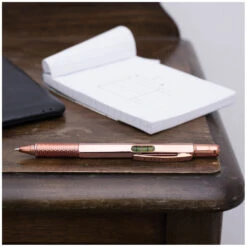 KIKKERLAND 3-in-1 Pen Multi Tool Copper -Kikkerland pen multi tool copper lifestyle by kikkerland