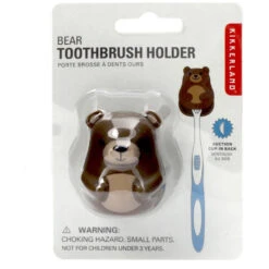 KIKKERLAND Toothbrush Holder Bear -Kikkerland toothbrush holder bear packaging by kikkerland